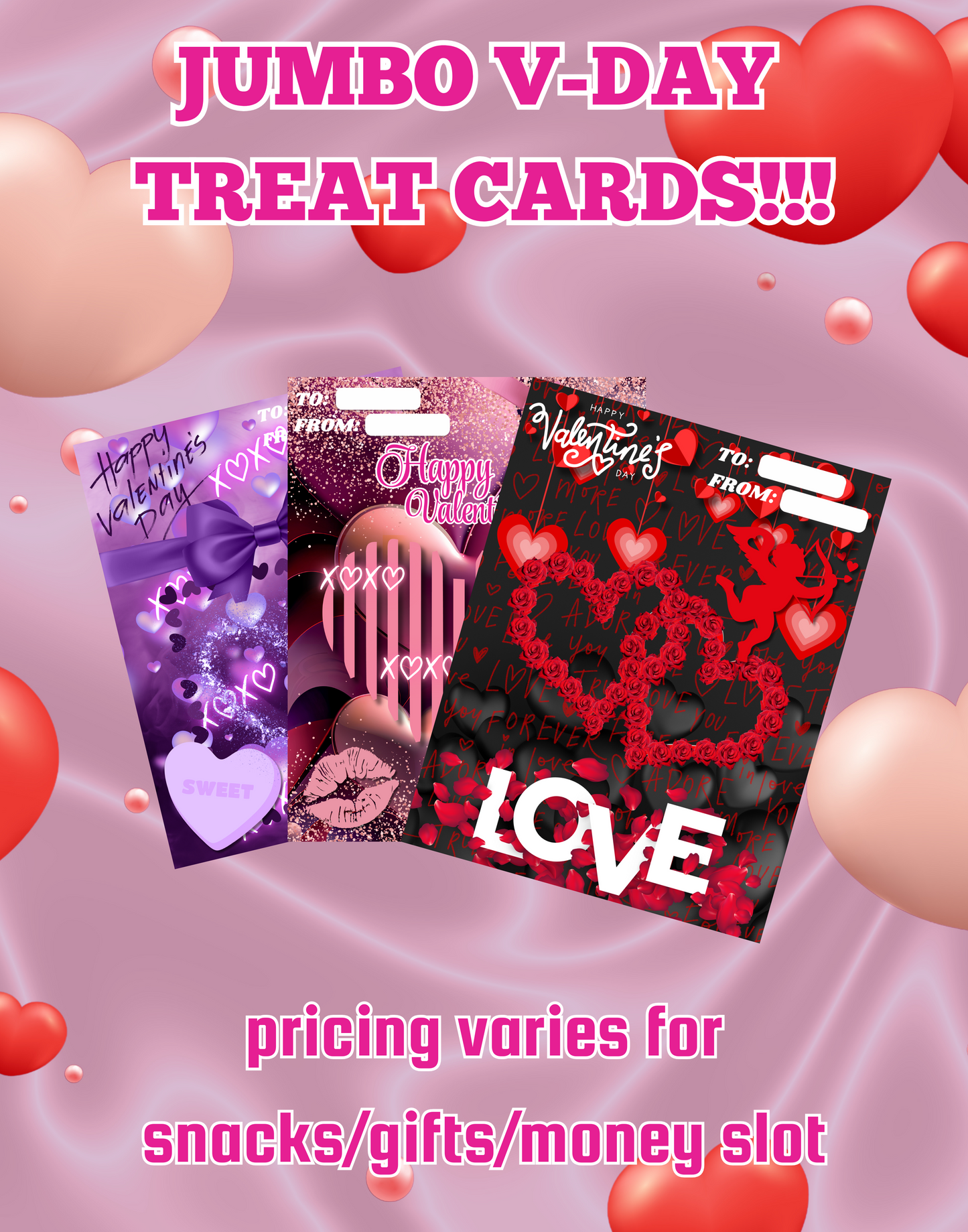Valentine’s Day Jumbo Treat Cards ❤️🍭