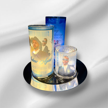 Custom Memorial Candle Set