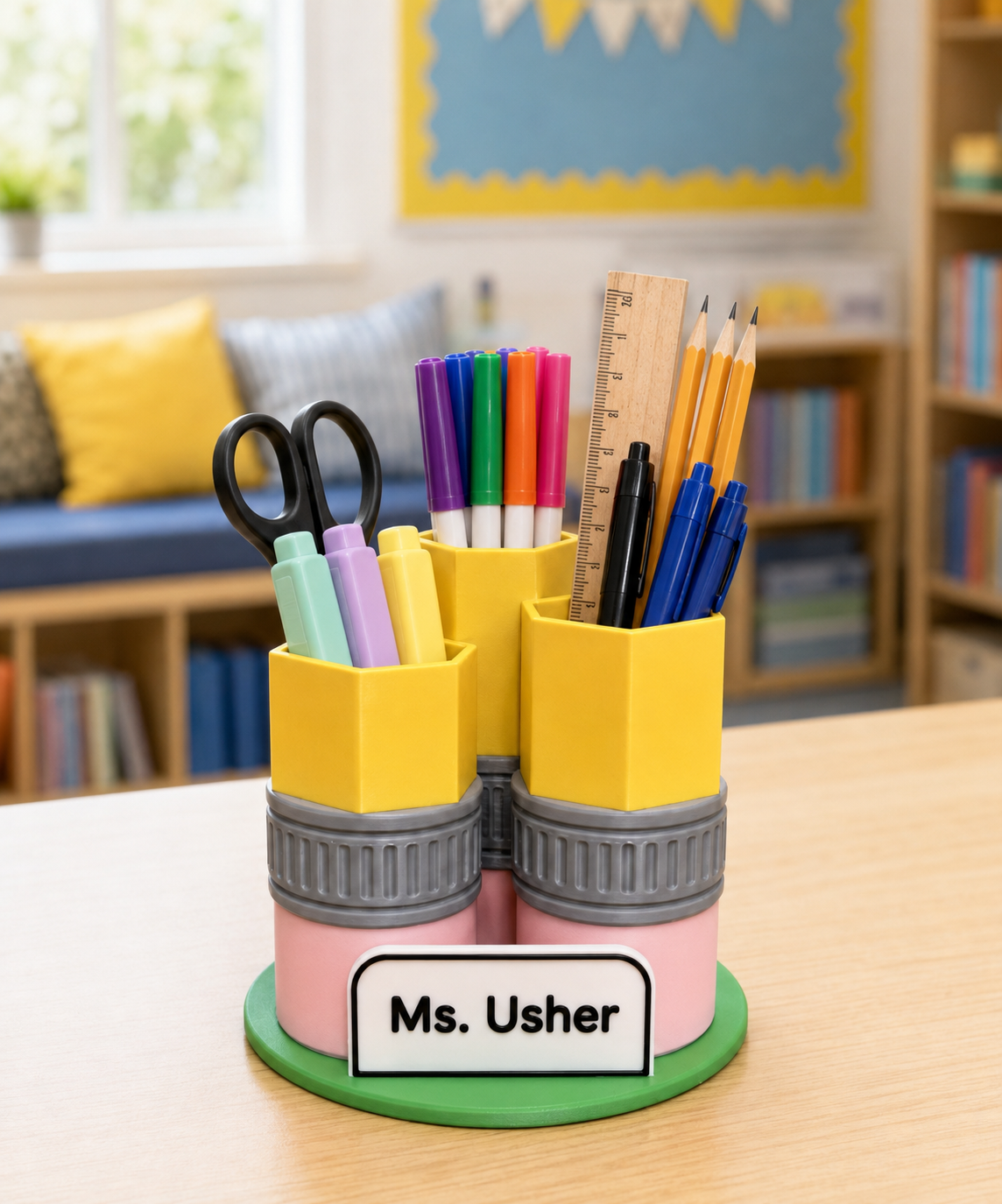✏️ 3D-Printed Pen & Pencil Holder – Custom Desk Organizer 🖊️