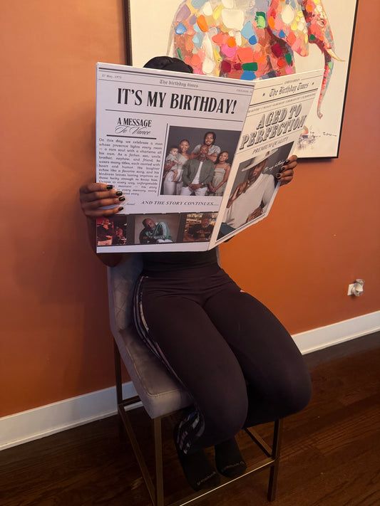 Custom Birthday Newspaper 📰🎉✨
