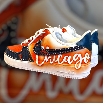 Custom Team Air Force 1 Sneakers | Hand-Painted Nike AF1s | Personalized Game Day Fan Shoes