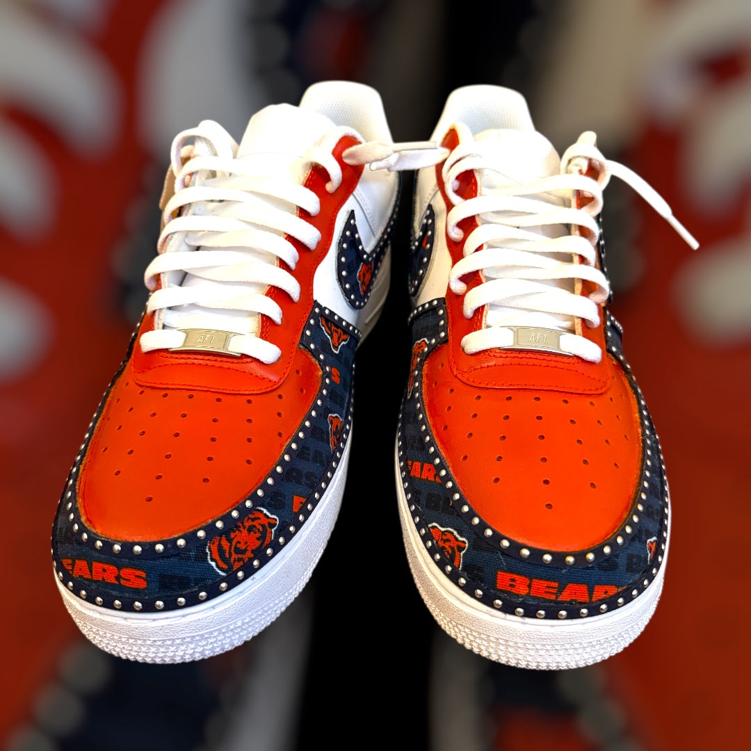 Custom Team Air Force 1 Sneakers | Hand-Painted Nike AF1s | Personalized Game Day Fan Shoes
