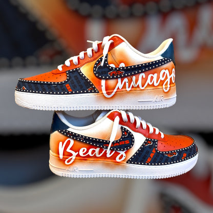 Custom Team Air Force 1 Sneakers | Hand-Painted Nike AF1s | Personalized Game Day Fan Shoes